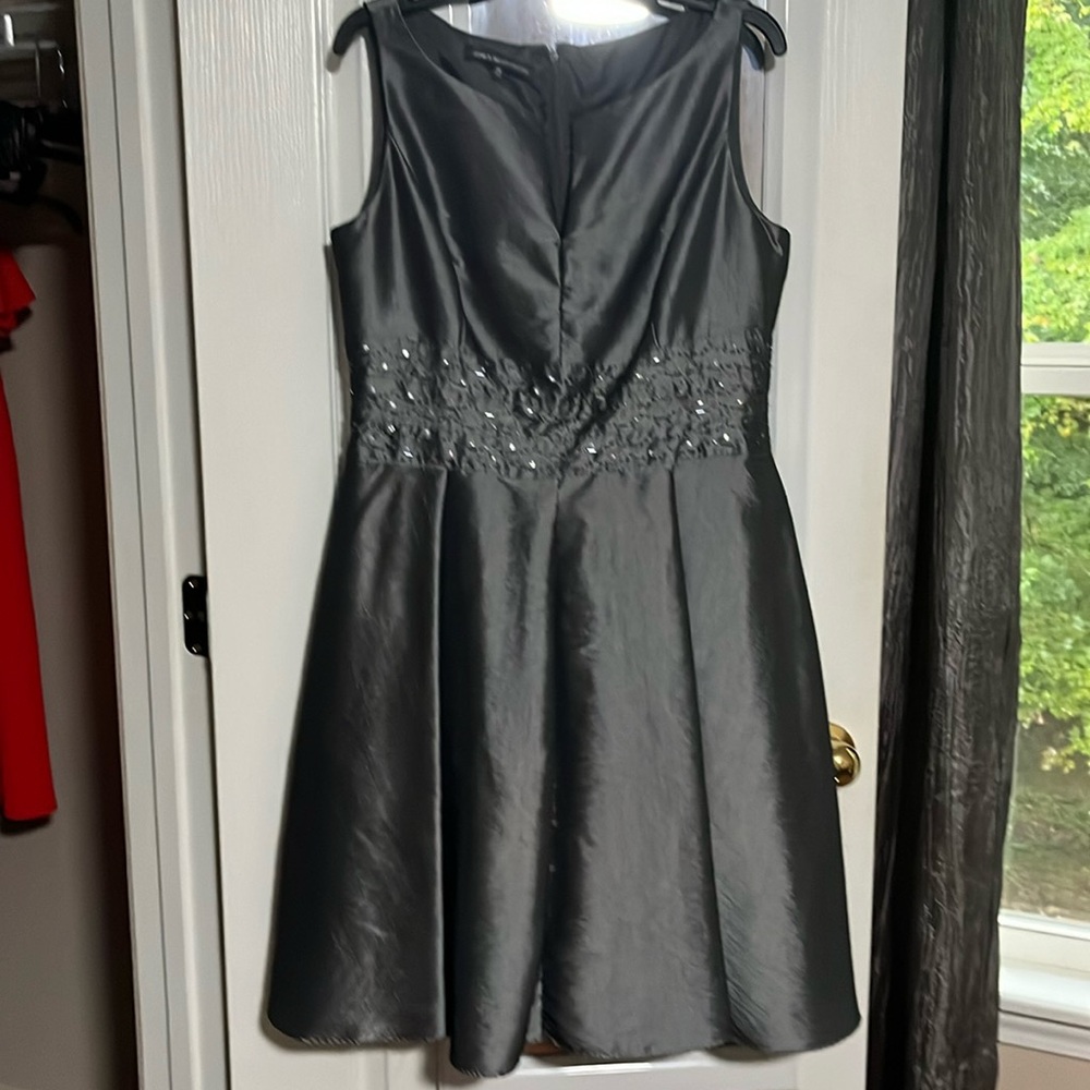 Steel gray party dress
